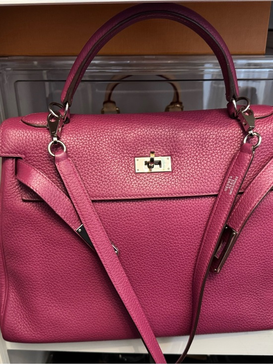 Hermes Handbags - Hermes Kelly 32 Tosca with PHW in Togo leather